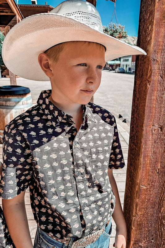 Ten Gallon Short Sleeve Button Up
