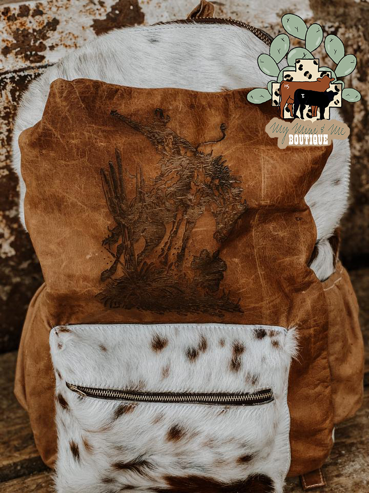 Cowhide Backpack