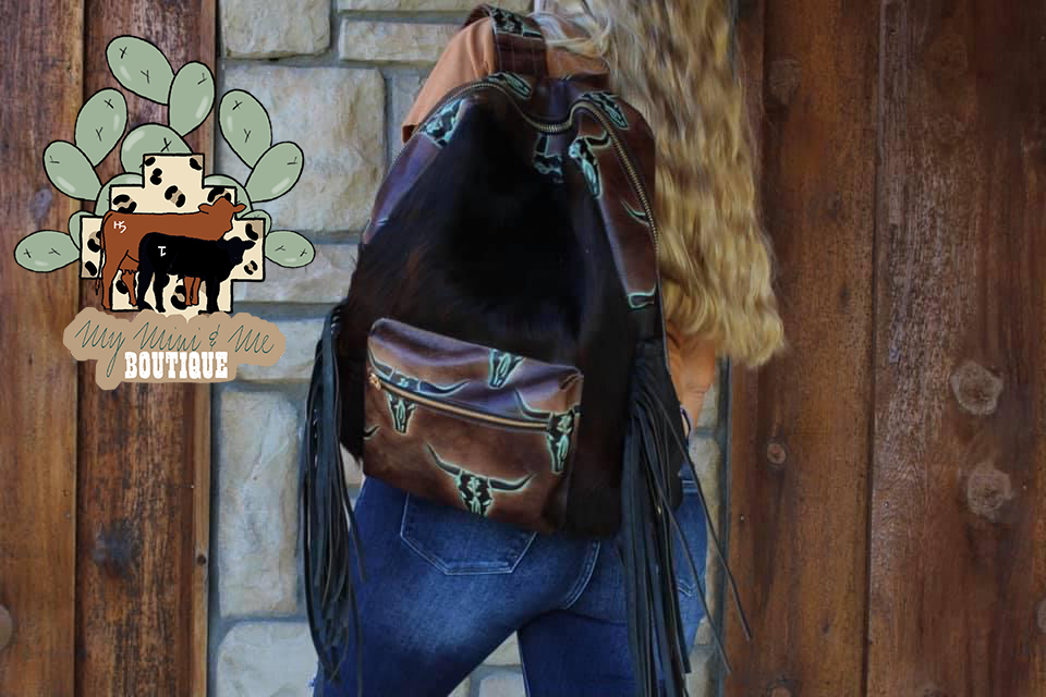 Cowhide Backpack