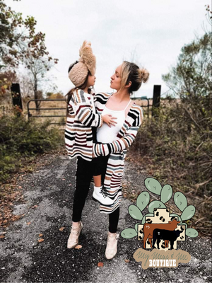 Mommy & Me Striped Cardigan