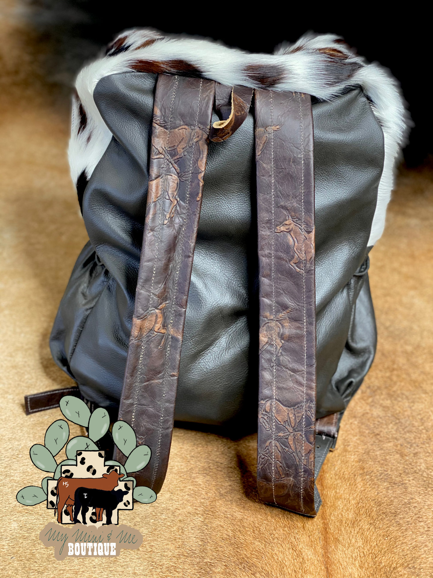 Cowhide Backpack