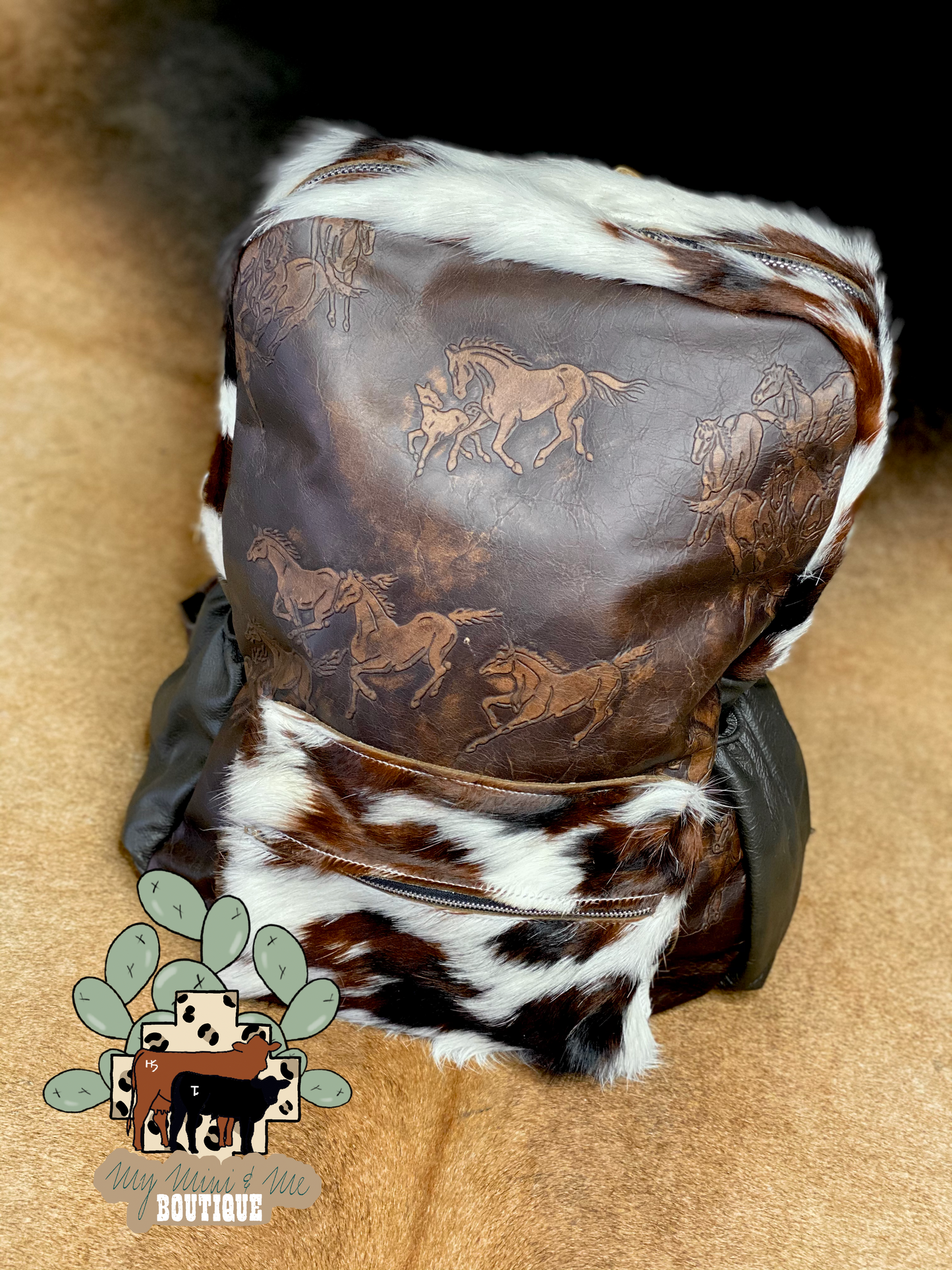 Cowhide Backpack