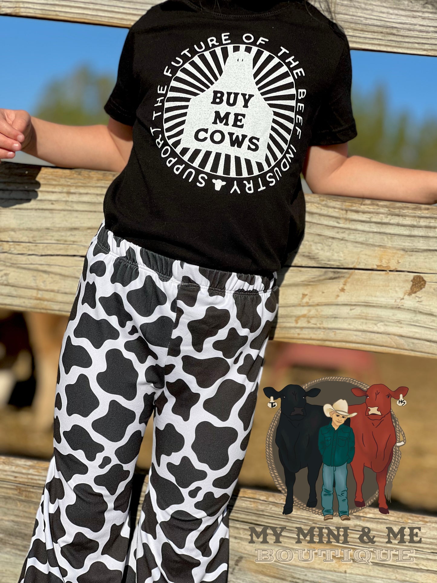 Cow Print Bell Bottoms