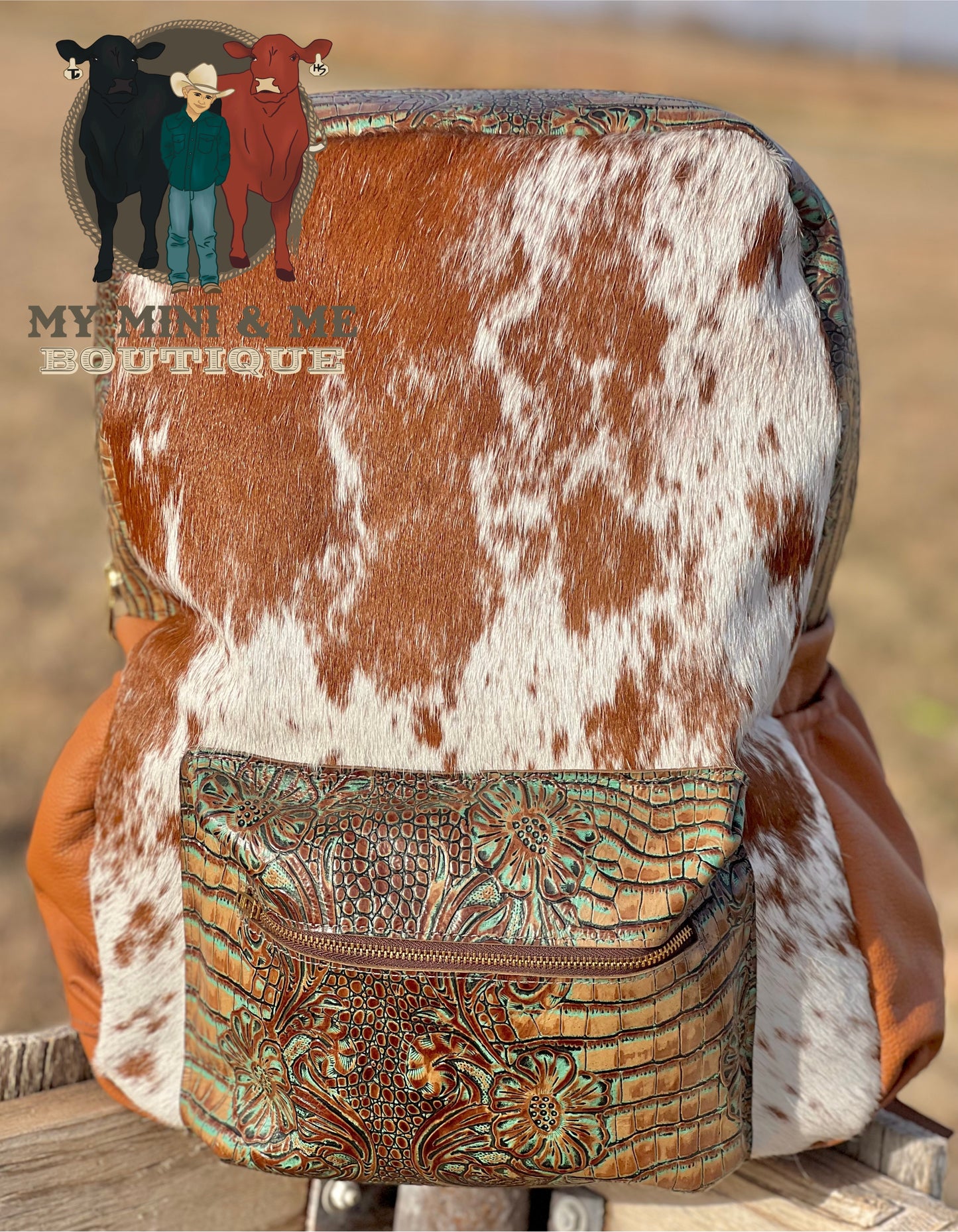 Cowhide Backpack