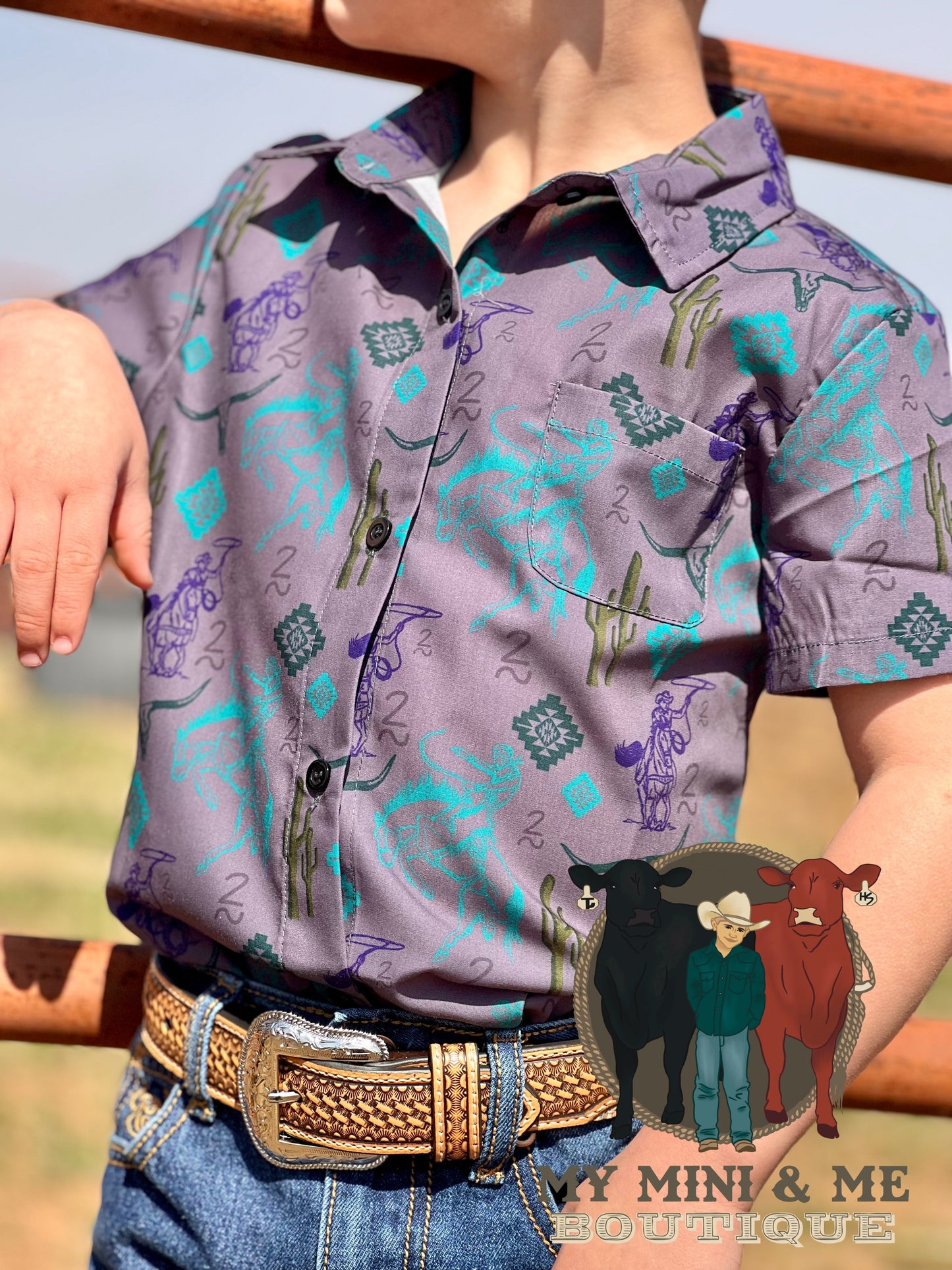 Midnight Stampede Button Up