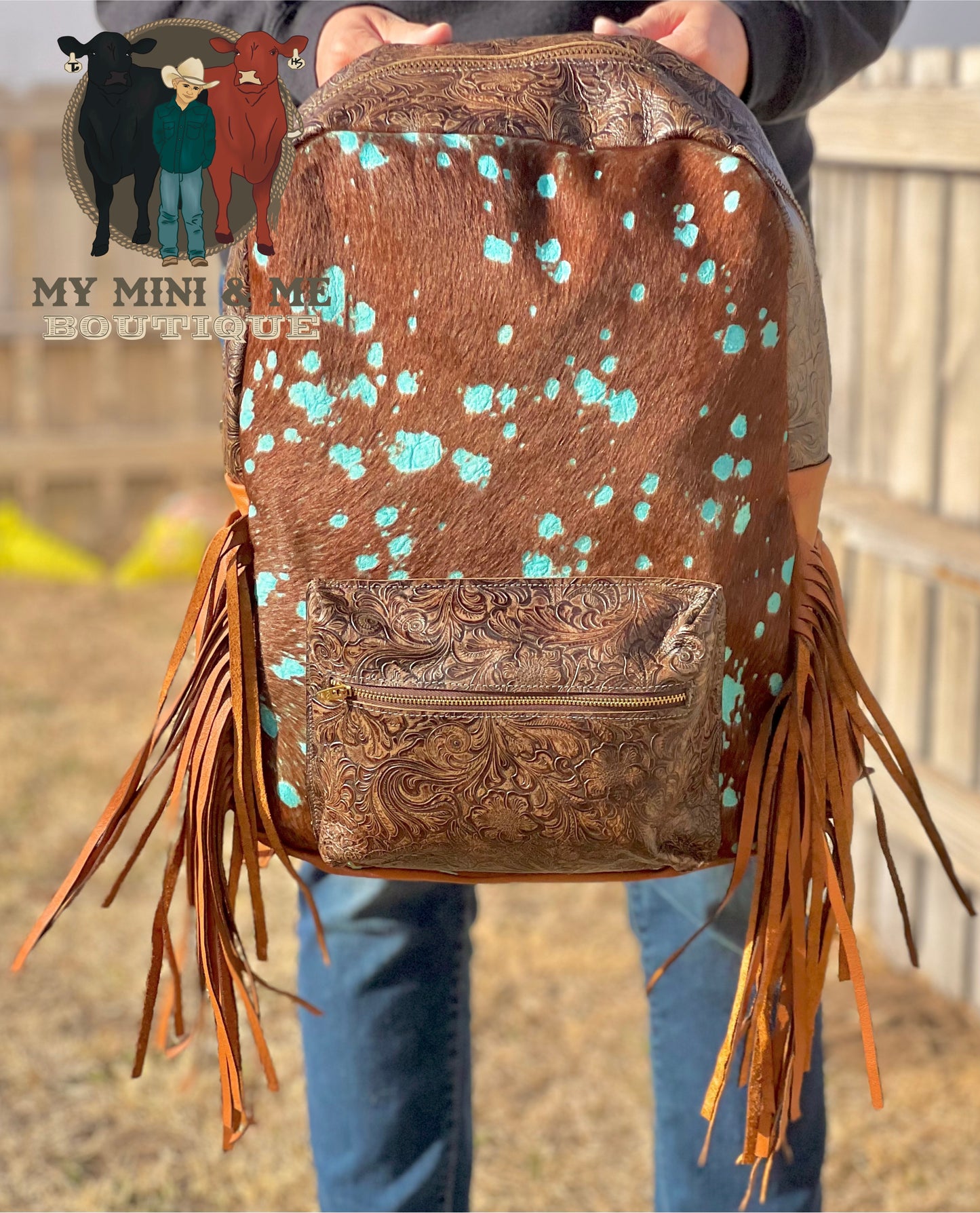 Cowhide Backpack