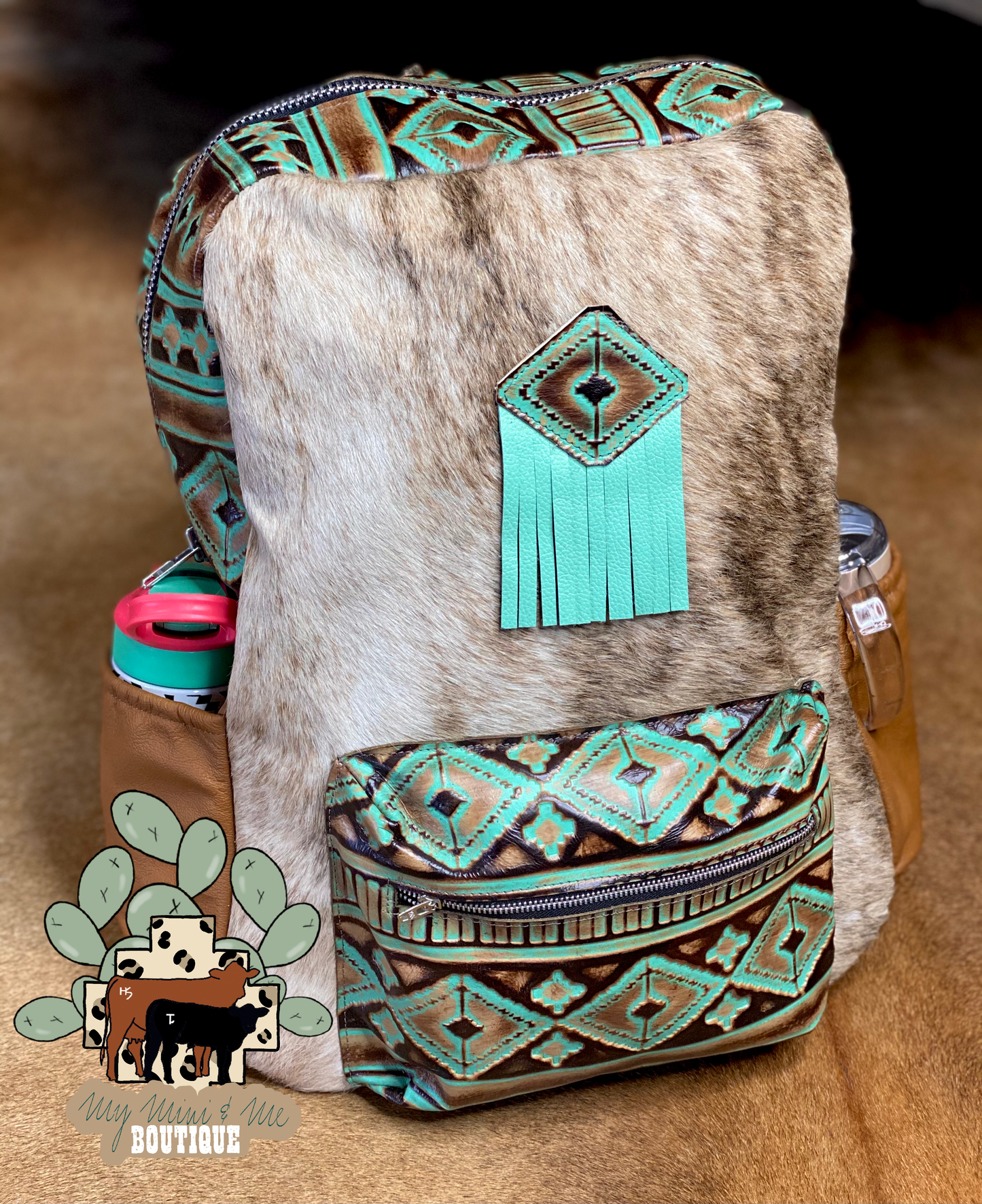 Cowhide Backpack