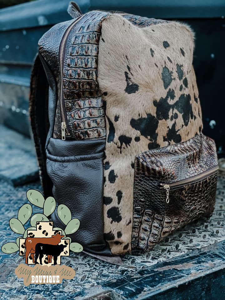 Cowhide Backpack