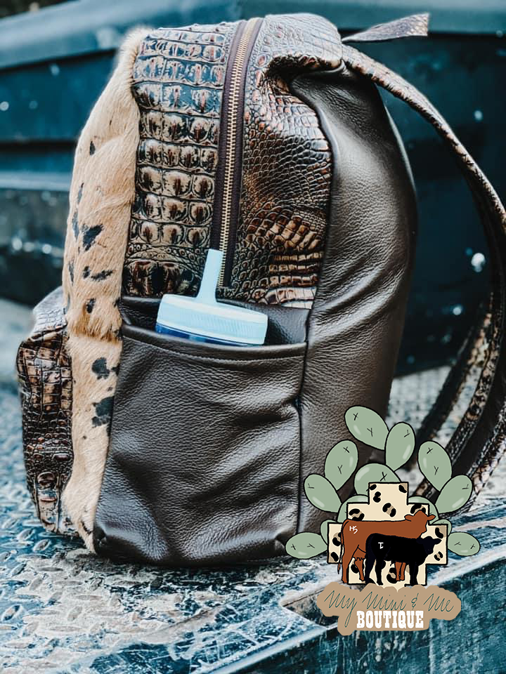 Cowhide Backpack